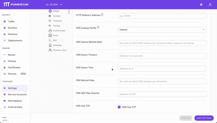 Set Query Tries in the Console