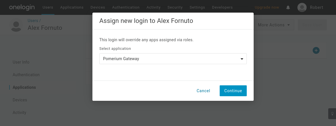 One Login Application Access